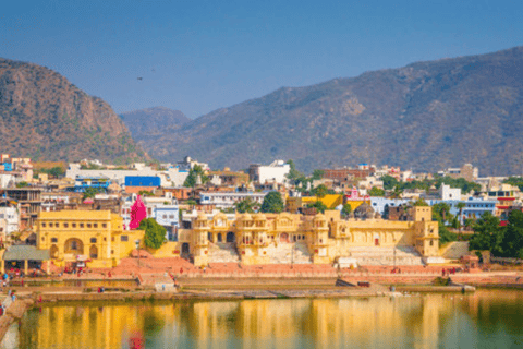 Von Jaipur aus: Private 4-Tage Udaipur Tour mit PushkarTour mit Privatwagen und Fahrer mit Guide