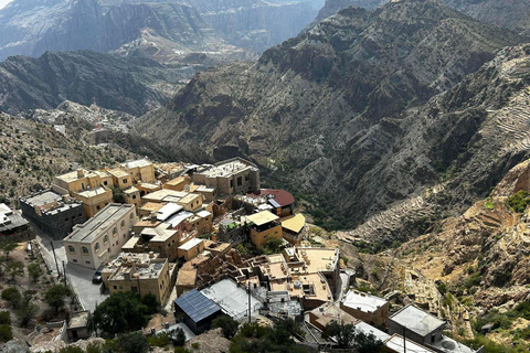 Von Muscat: Ganztägig nach Nizwa-Jabal Akhdar-Birkat Al Moz