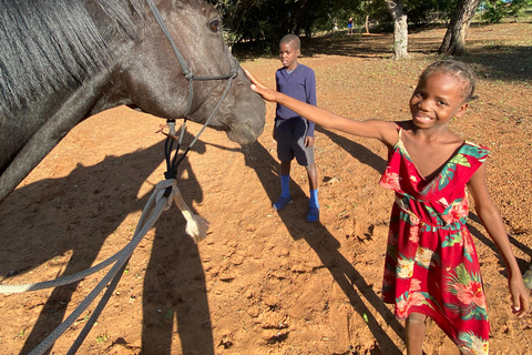 Victoria Falls: African Village Community Tour on Horseback