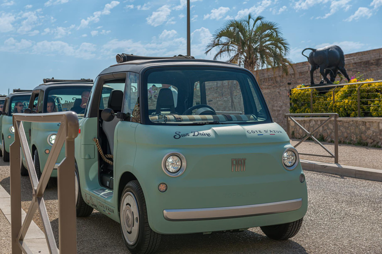 Antibes: Tour in a 100% electric Fiat Topolino 1-hour Discovery Tour in a Fiat Topolino