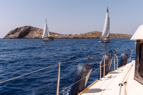 Heraklion: Dia Eiland Zeilcruise met SnorkelenPrivérondleiding van een halve dag