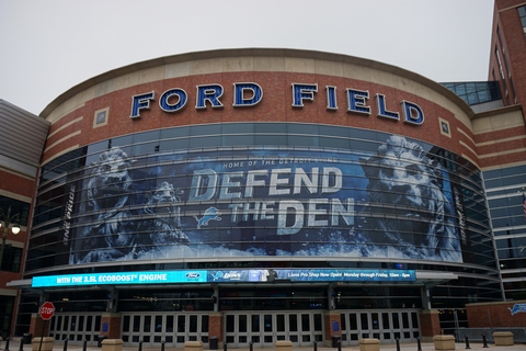 Detroit: Detroit Lions Football Game at Ford Field Sideline Seating