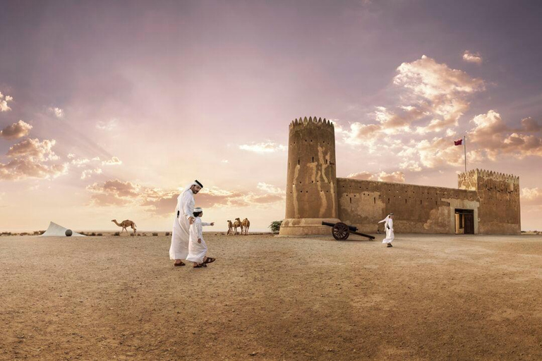 Doha: Tour particular pelo norte do Qatar, manguezais e Forte ZubaraDoha: Excursão particular ao norte do Qatar, manguezais e Forte Zubara