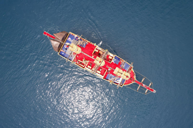 Atlantic Pirate Boat Tour to the Hidden Coves of Antalya Atlantic sunset boat tour with dinner & soft drinks