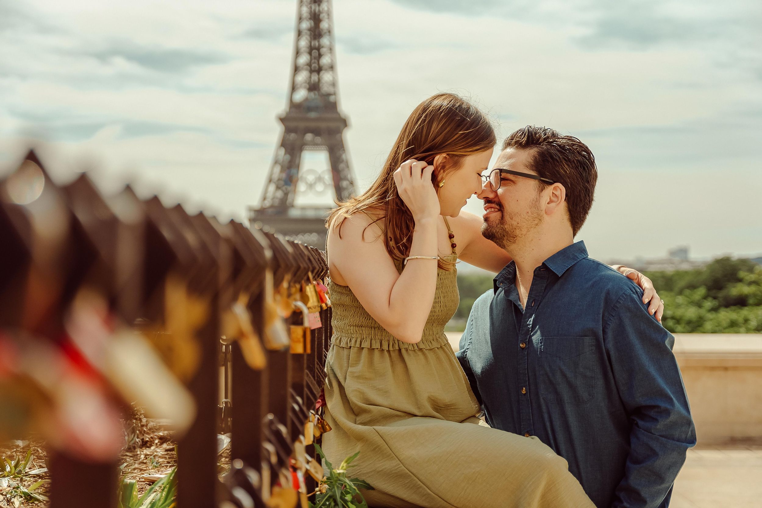 Paris: Eiffelturm Straßenfotoshooting