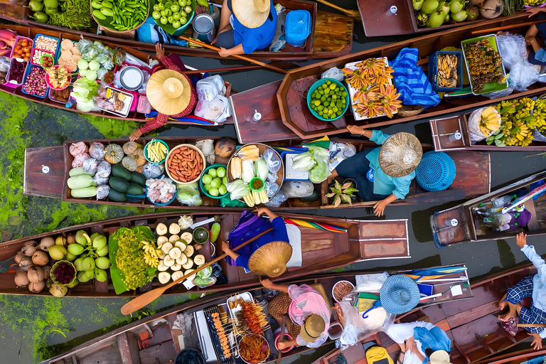 Bangkok: Railway & Floating Market with Sunset Cruise Buffet