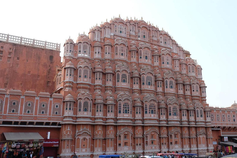 Jaipur : Visite guidée du fort d'Amer et de la ville de Jaipur (tout compris)Taxi + chauffeur + guide touristique