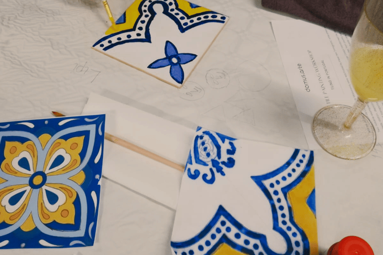 Porto: Tile-Painting Workshop with Glass of Port