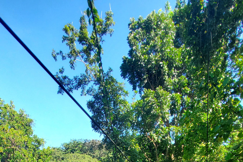 Da San Juan: Zip Line, fiume e tour della spiaggia di Luquillo