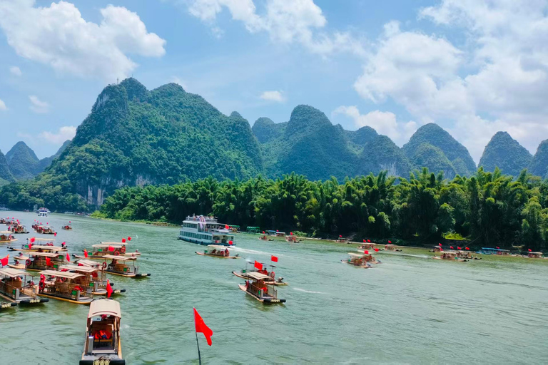 Yangdi Bamboo Rafting, Ancient Stone City& Show Tour