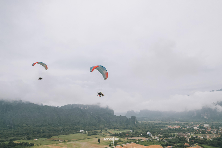 Paramotor Flight Experience in Vang Vieng, Laos