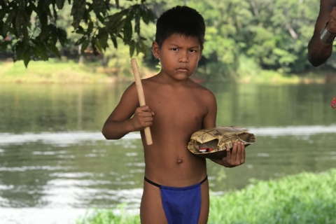 Embera village at Chagres River and hikking to the waterfal Embera village at Chagres River and hike to the waterfal