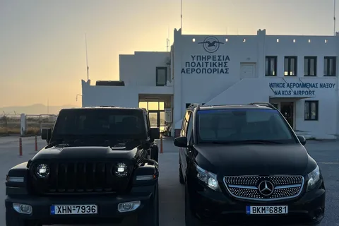 Private transfers from Naxos Port -Naxos Airport.