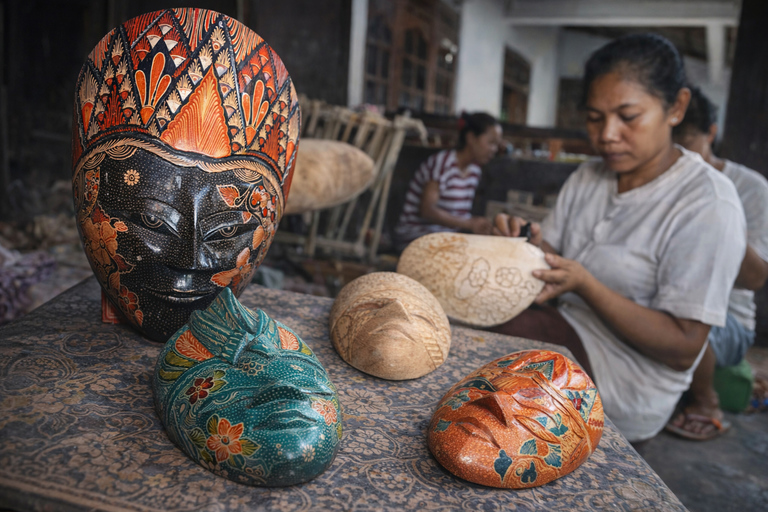 Yogyakarta: Wood Batik Workshop with Transfer & Lunch Option Wood Batik Workshop with Transfer & Lunch