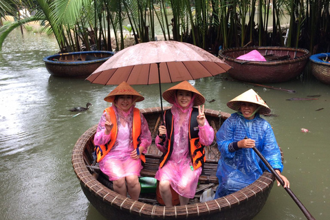 From Da Nang: Bay Mau Cooking Class, Basket Boat and market Eco Cooking Class with pick up from Hoi An