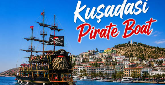 Kusadasi: Pirate Boat Trip with Lunch and Foam Party