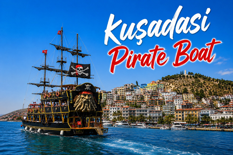 Kusadasi: Pirate Boat Trip with Lunch and Foam Party