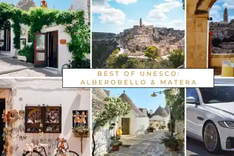 Alberobello et Matera ! Visite privée ou en groupe au départ de Bari