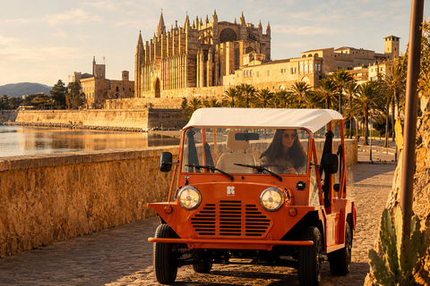 Santa Ponça: Tour of Palma and the beaches in an Electric Mini Moke Palma: Shopping and tour of the historical quarter in an electric Mini Moke