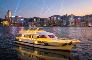 Hongkong: Victoria Harbour Abendrundfahrt mit Getränken
