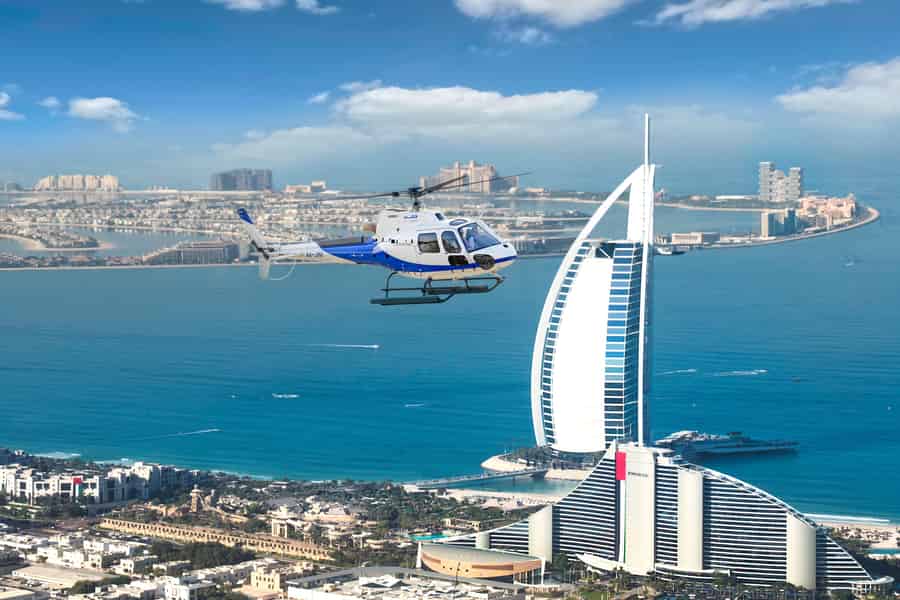 Dubai: 12-Minuten Helikopter Tour & Sightseeingtour über The Palm. Foto: GetYourGuide