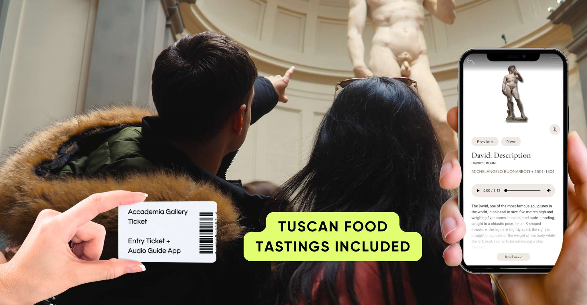Florence: Michelangelo's David Priority Ticket & Audio App