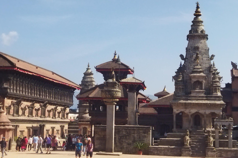 Zwiedzanie zabytków Bhaktapur i Patan Durbar Square