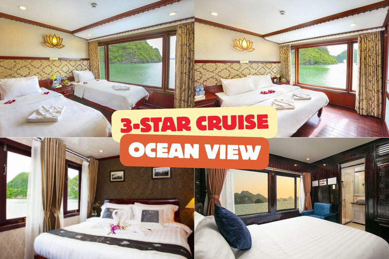 Hanoi: 3-Day UNESCO Luxury Ha Long/Lan Ha & Hanoi City Tour 3D2N Standard 3-Star Overnight Cruise & Ha Noi City