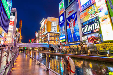 大阪：道顿堀夜间活动和全景之旅大阪：道顿堀夜间活动和全景游