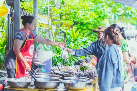 Morning local food Market experience option waterfall tour morning market included Kuangsi waterfall (start at 8:00am)
