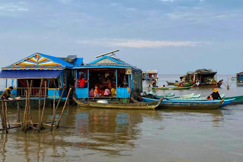 Siem Reap: Killing Fields & Floating Village Sunset Cruise Option 2: Guided Cultural Experience