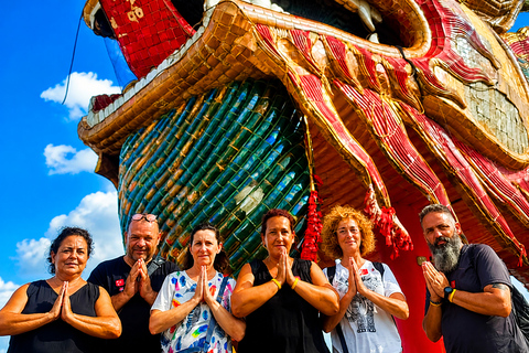 Private: Floating Market, Maeklong Train & Dragon Temple All-inclusive Package