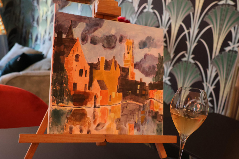 Bruges: Paint and Sip with Champagne and Chocolate