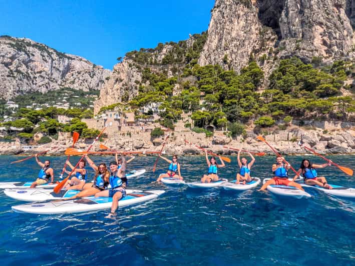 Capri: Paddleboard-Tour zu Höhlen und Stränden mit Fotos