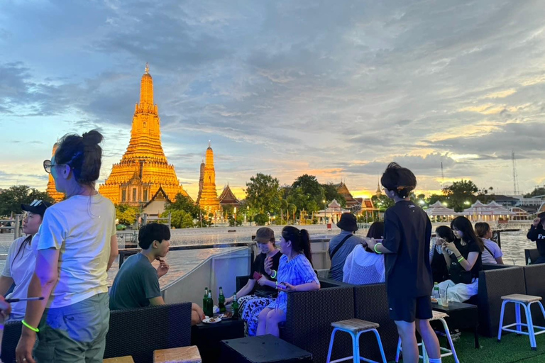 Bangkok : Croisière touristique Yodsiam : collations et bière à volonté