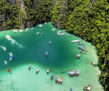 Phuket: Maya, Phi Phi en Bamboe eiland met lunchbuffet