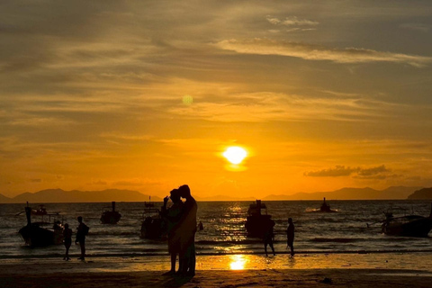 From Ao Nang: Phi Phi Islands, 4 Islands Tour w/ Sunset BBQ