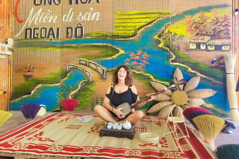 Hanoi: Duong Lam, Carpentry & Silk Village Or Incense & Hat Private: Incense Village & Hat Village & Silk Village