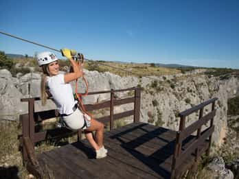 Šibenik : Zipline Šibenik - Canyon de Čikola
