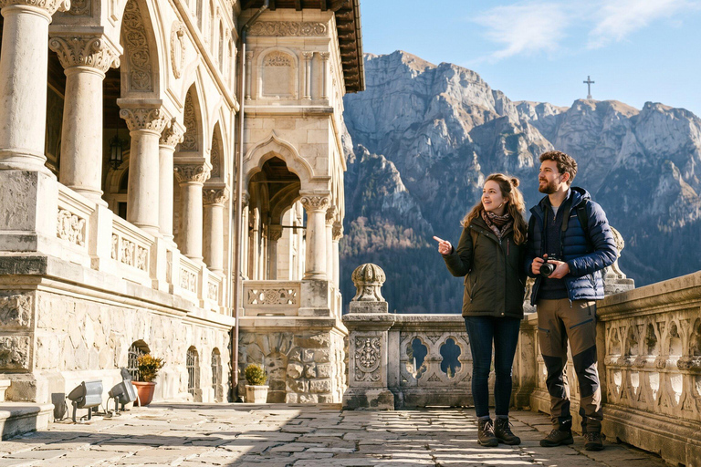 Dracula Castle-Peleș Castle-Cantacuzino Castle and Brașov COACH TOUR Audio guide in 24 languages