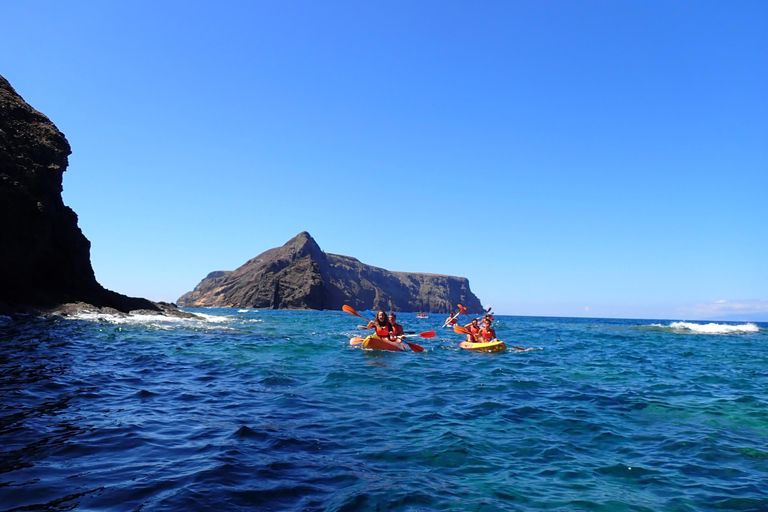 Aventure en kayak à Calheta : Plage de Zimbralinho ou tour de l&#039;îlot Cal