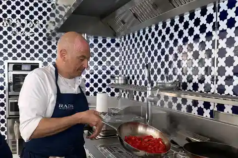 Positano: Matlagningskurs på taket till restaurangen Rada
