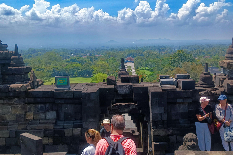 Yogyakarta: Borobudur & Prambanan Tour with structure Access Sunrise Inside Borobudur & Prambanan Temple