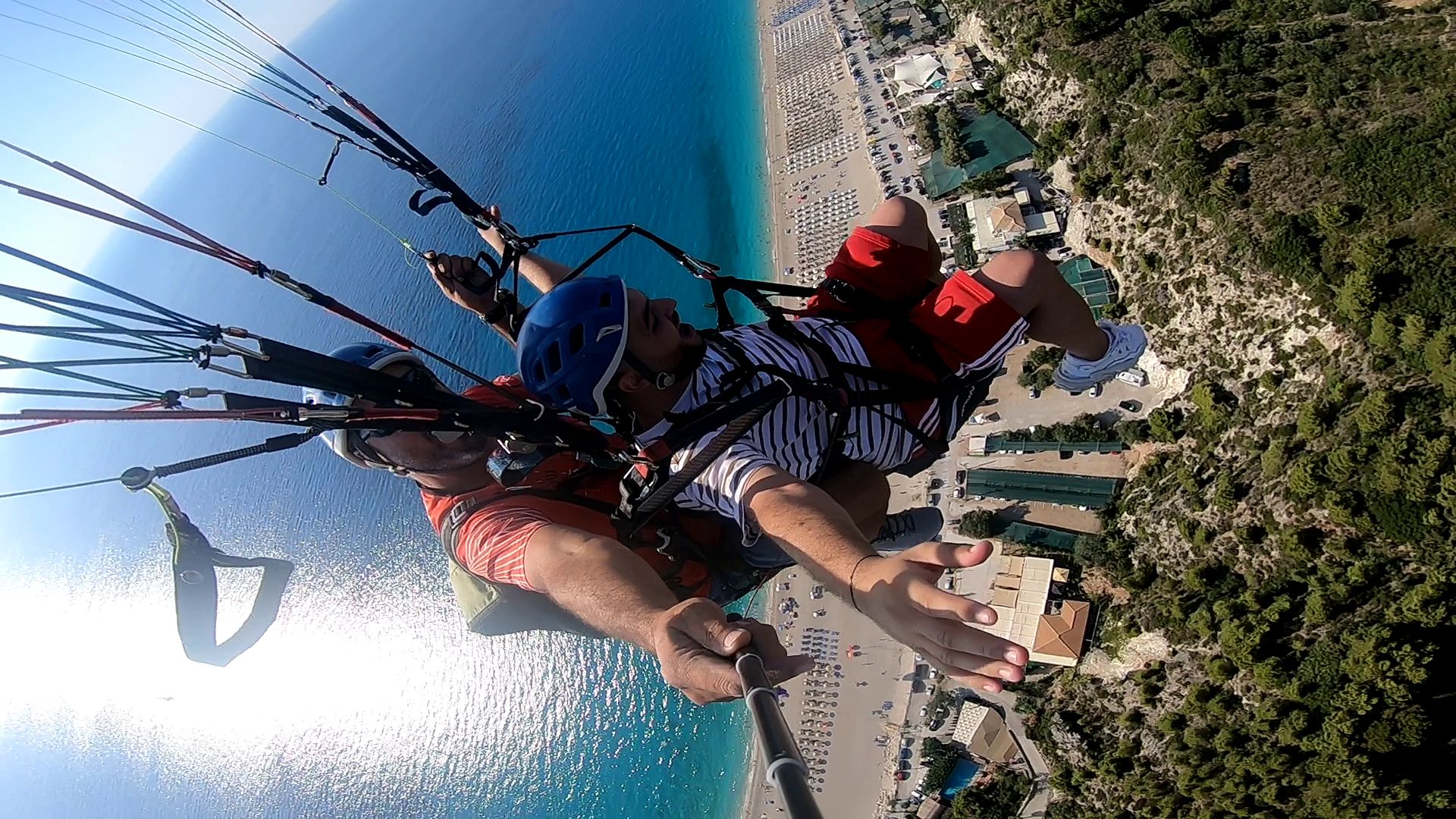 Lefkada Paragliding Tandemflüge/ Kathisma Strand