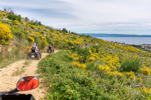 Split - Utsikt över havet Fyrhjulingstur med utsikt över havet, bergen och flodenTandem förare Quad