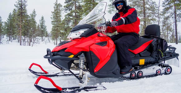 Rovaniemi: Thrilling Snowmobile Ride with Tasty Arctic BBQ