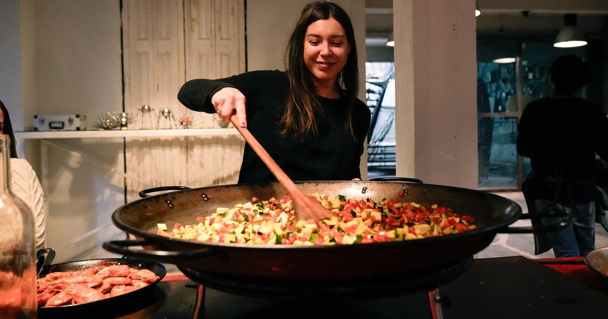 Barcelona Paella Cooking Experience & Wine GetYourGuide