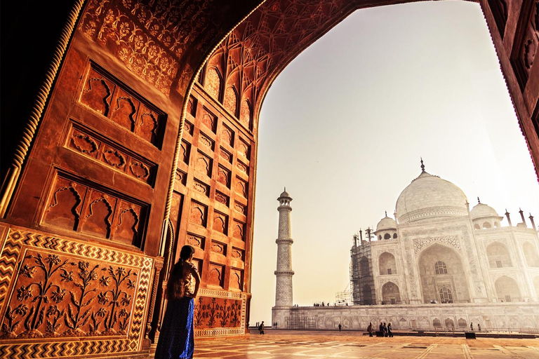 Från Agra: Halvdags soluppgångstur till Taj Mahal med Agra FortHalvdags soluppgångstur till Taj Mahal med Agra Fort från Agra