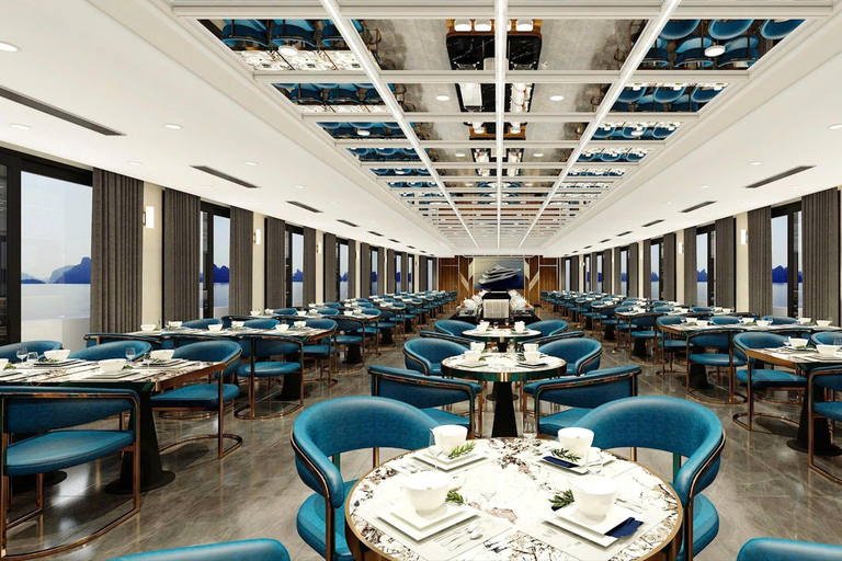 Leona 5 stars cruise explores Ha Long Bay extremely safely Leona 5 stars cruise explores Ha Long Bay:Pick up from Hanoi