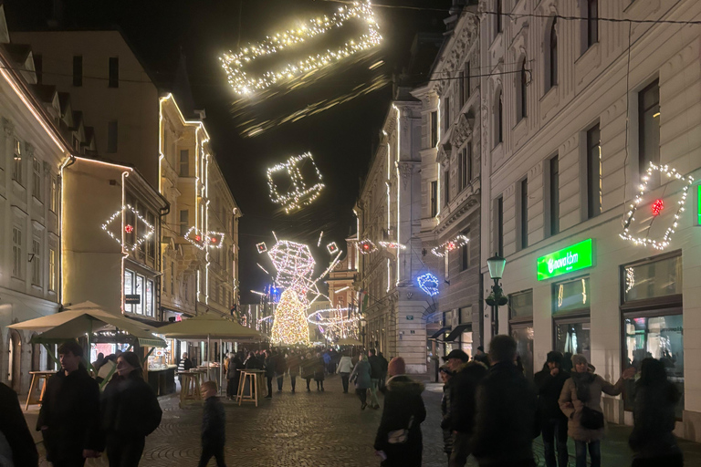 Ljubljana: Christmas Market and Lights Walking Tour